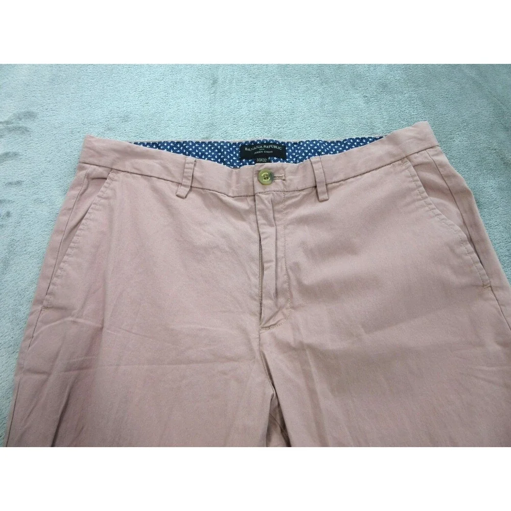 Banana Republic Pants Men's Size 33x32 (Actual 32 x 30 ) Aiden Chino Pink